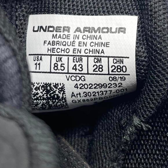 Under Armour Block City 2.0 Volleyball Black‎ White Athletic Shoes - Picture 7 of 8